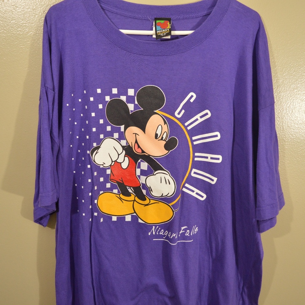 Vintage Mickey Mouse Niagara Falls Canada Purple